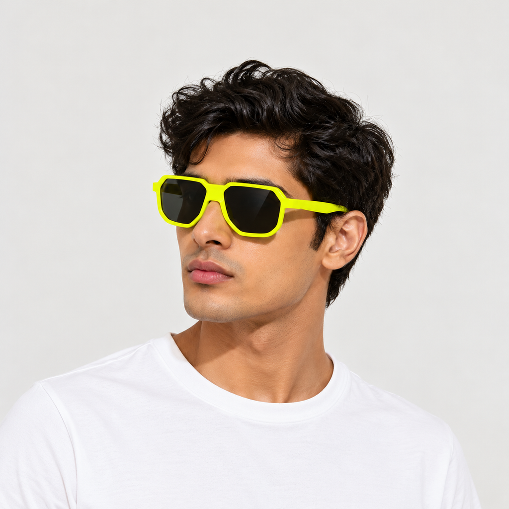 neon gen z eyeglasses