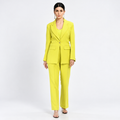 lime blazer & trouser suit