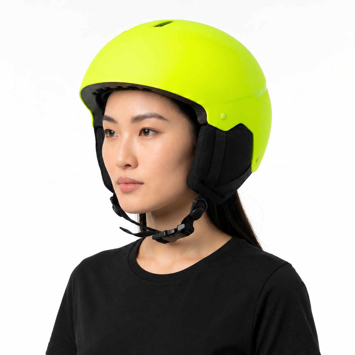 ski helmet neon yellow
