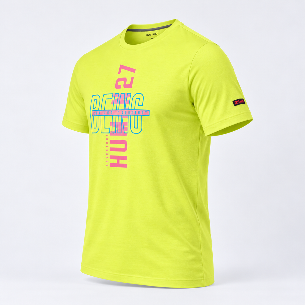 neon graphic print t-shirt