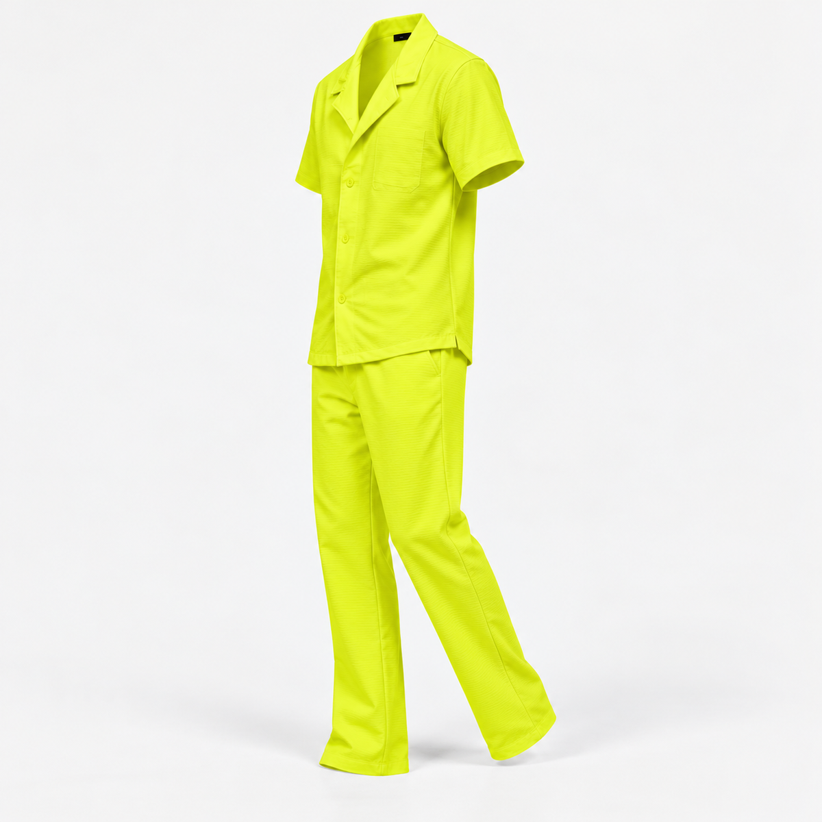 neon shirt & trousers co-ord