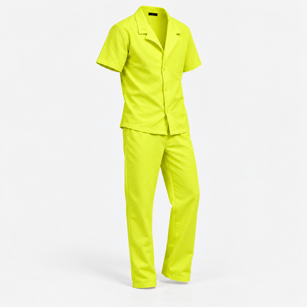 neon shirt & trousers co-ord