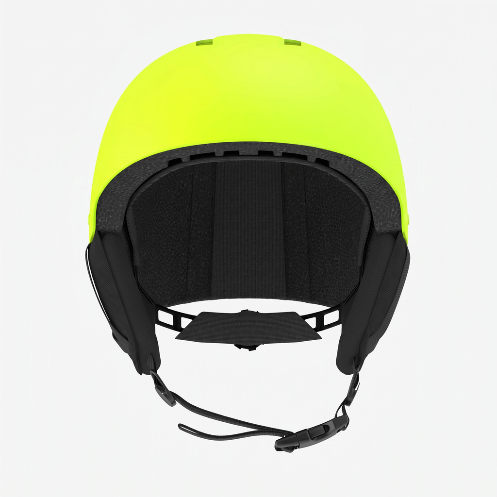ski helmet neon yellow